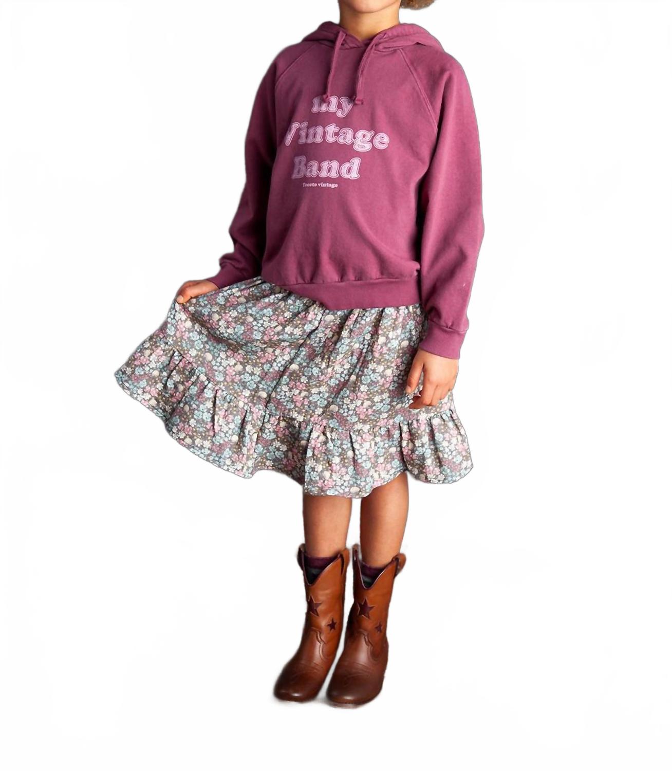 Винтажный худи с капюшоном Band в розовом цвете Tocoto Vintage 
Винтажный худи с капюшоном Band в розовом цвете Tocoto Vintage