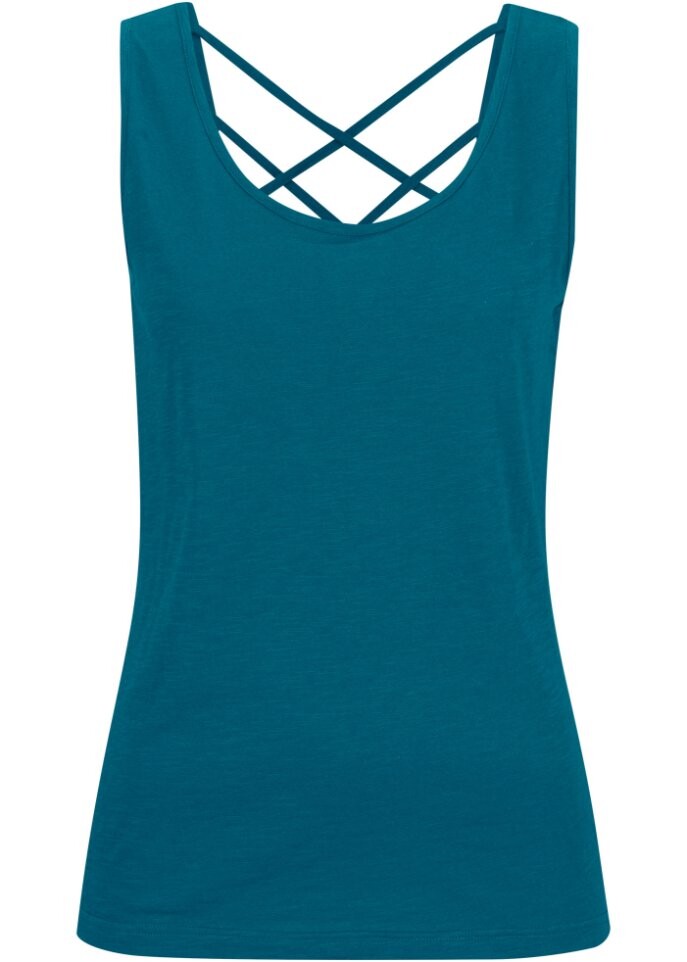 Топ из джерси с деталью на спине Bpc Bonprix Collection, синий
Топ из джерси с деталью на спине Bpc Bonprix Collection, синий