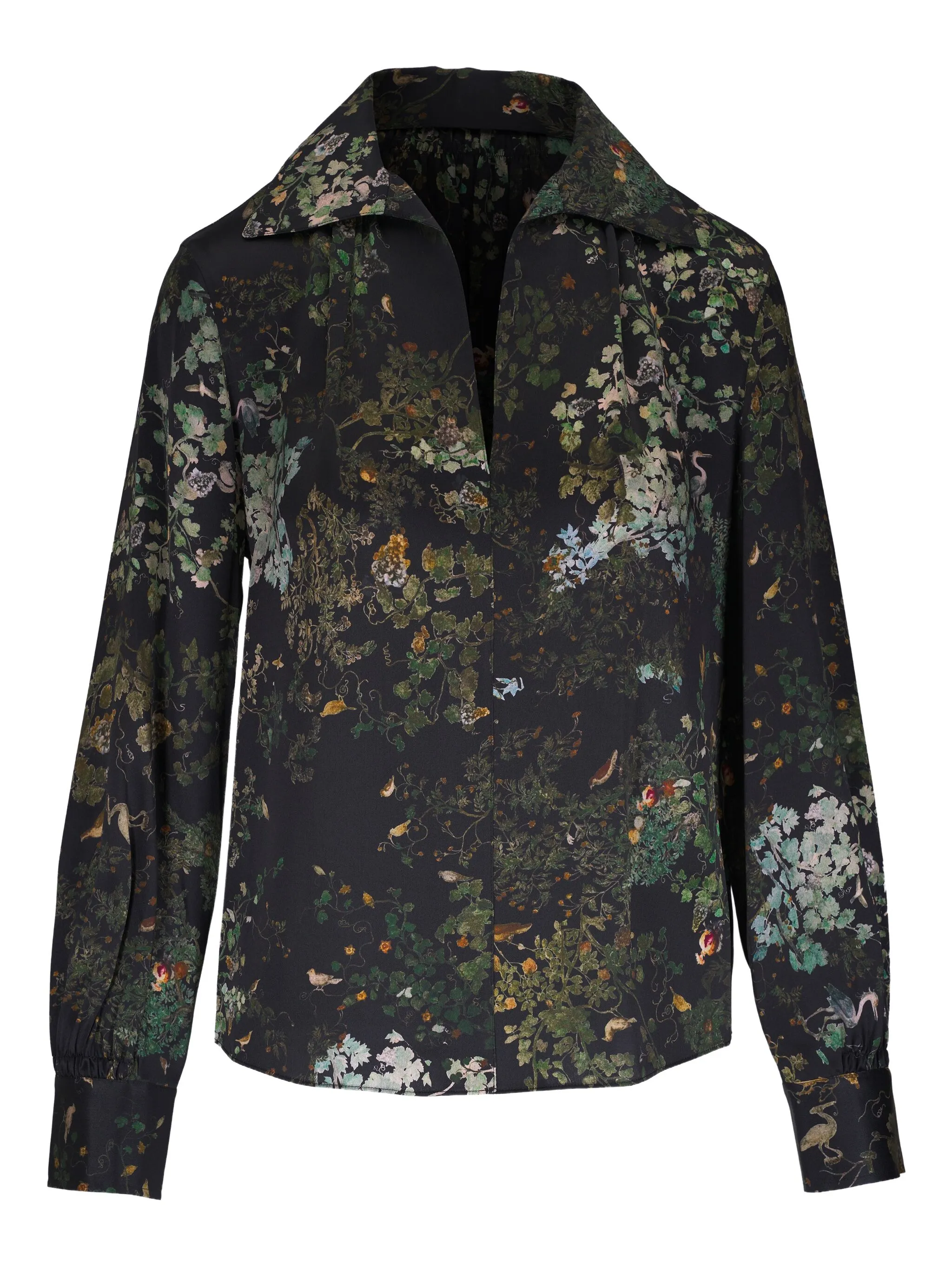 Блузка с цветочным принтом Vince, черный
Блузка с цветочным принтом Vince, черный