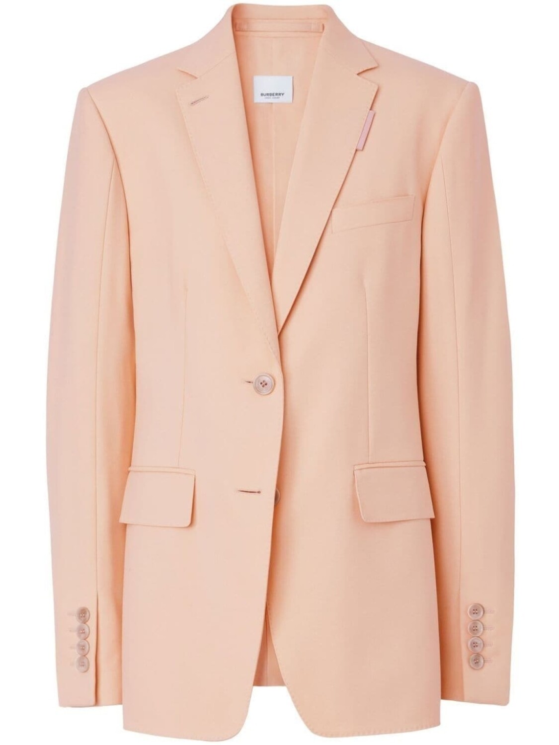 Burberry однобортный блейзер строгого кроя, розовый
Burberry однобортный блейзер строгого кроя, розовый