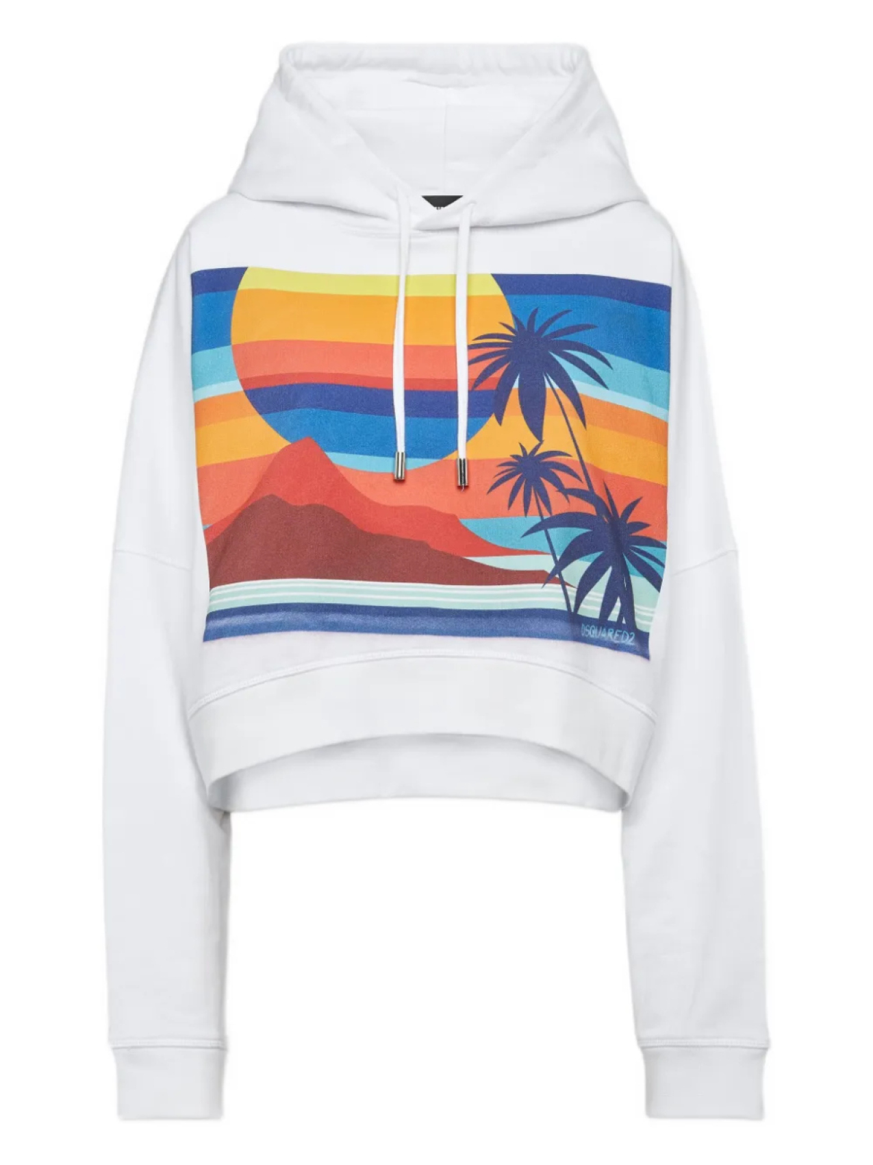DSQUARED2 хлопковая толстовка с капюшоном, белый
DSQUARED2 хлопковая толстовка с капюшоном, белый