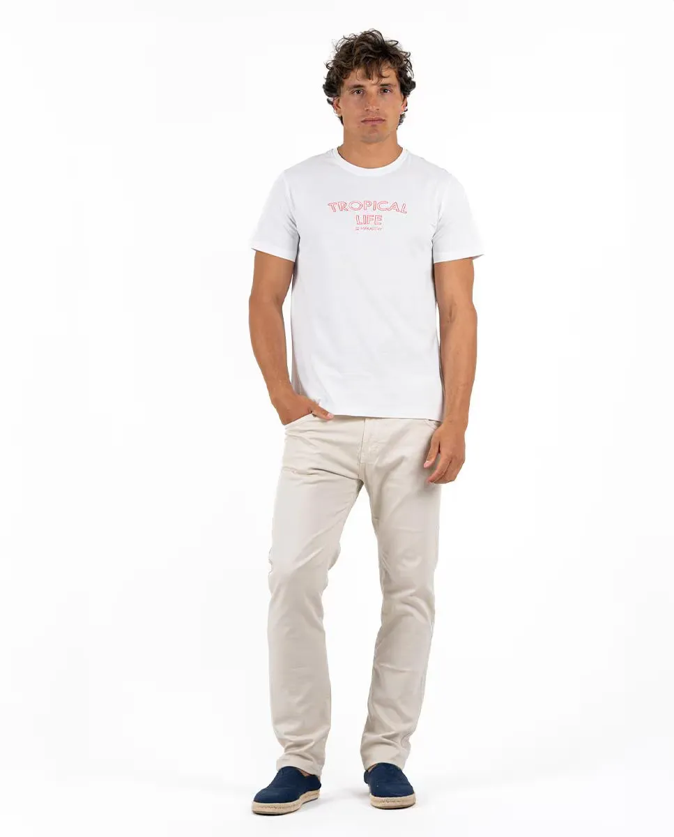 Мужская футболка с коротким рукавом и круглым вырезом Makarthy, белый
Мужская футболка с коротким рукавом и круглым вырезом Makarthy, белый