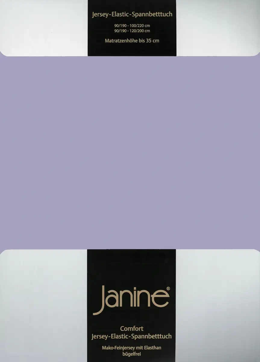 Простыня Janine "ЭЛАСТИК 5002", для матрасов высотой до 35 см, 95% хлопок, высокое качество, прочная 140-160х200-220 см, 1 шт., цвет lavendel
Простыня Janine "ЭЛАСТИК 5002", для матрасов высотой до 35 см, 95% хлопок, высокое качество, прочная 140-160х200-220 см, 1 шт., цвет lavendel