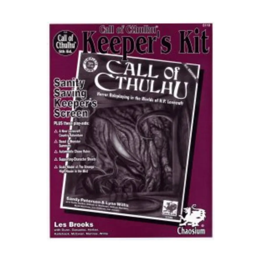 Набор хранителя с маленькими людьми (5-е издание), Call of Cthulhu - Gaming Aids & Accessories (Chaosium)
Набор хранителя с маленькими людьми (5-е издание), Call of Cthulhu - Gaming Aids & Accessories (Chaosium)