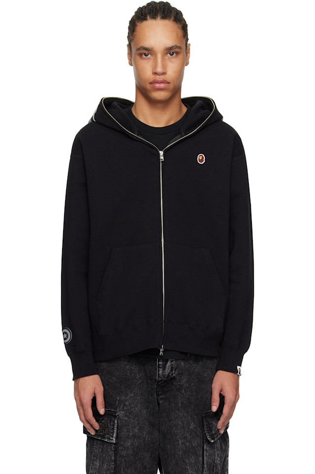 Однотонная худи с полной молнией One point ape head shark Bape, черный
Однотонная худи с полной молнией One point ape head shark Bape, черный