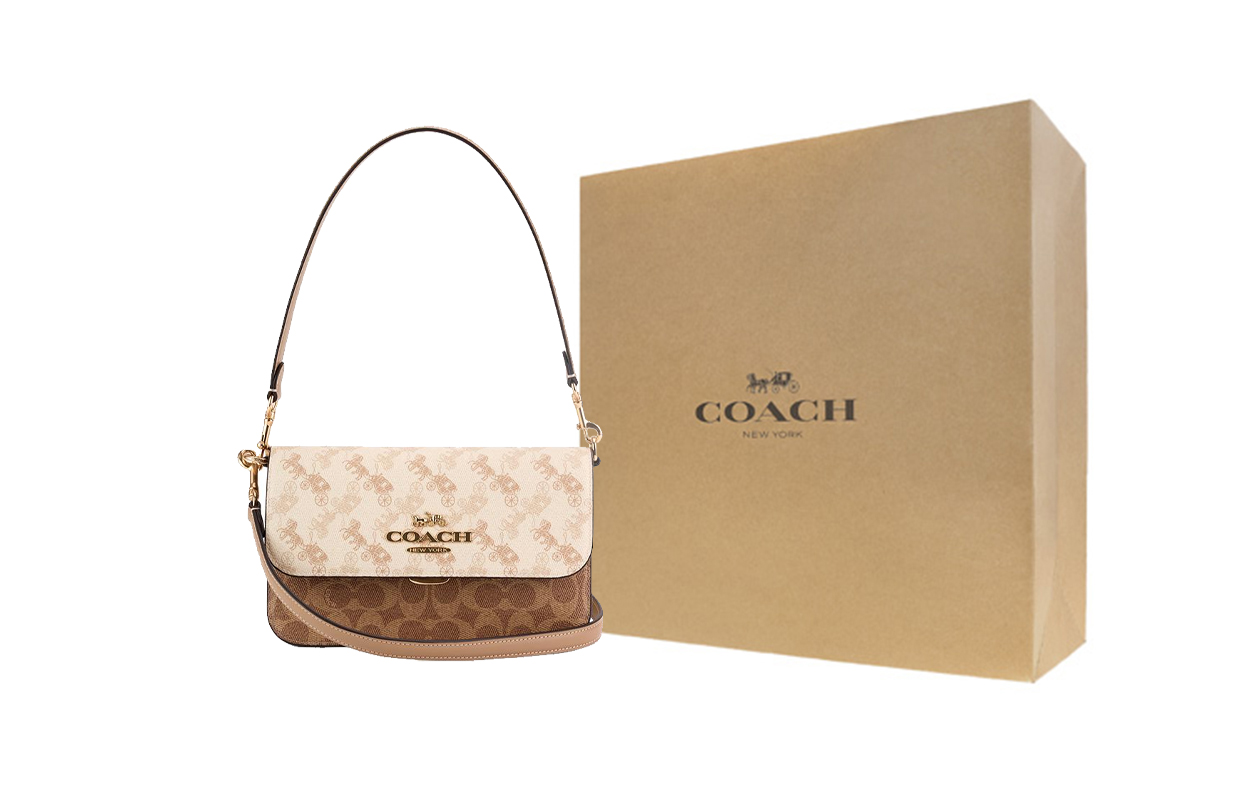 COACH Сумка через плечо из искусственной кожи среднего размера
COACH Сумка через плечо из искусственной кожи среднего размера