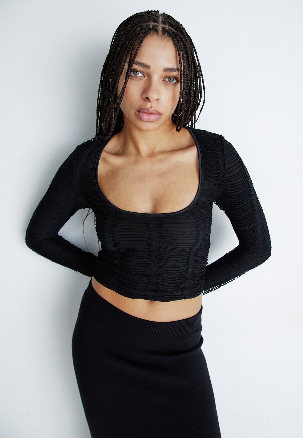 Футболка с длинным рукавом Cut Out Front Laddered Jaded London, черный
Футболка с длинным рукавом Cut Out Front Laddered Jaded London, черный