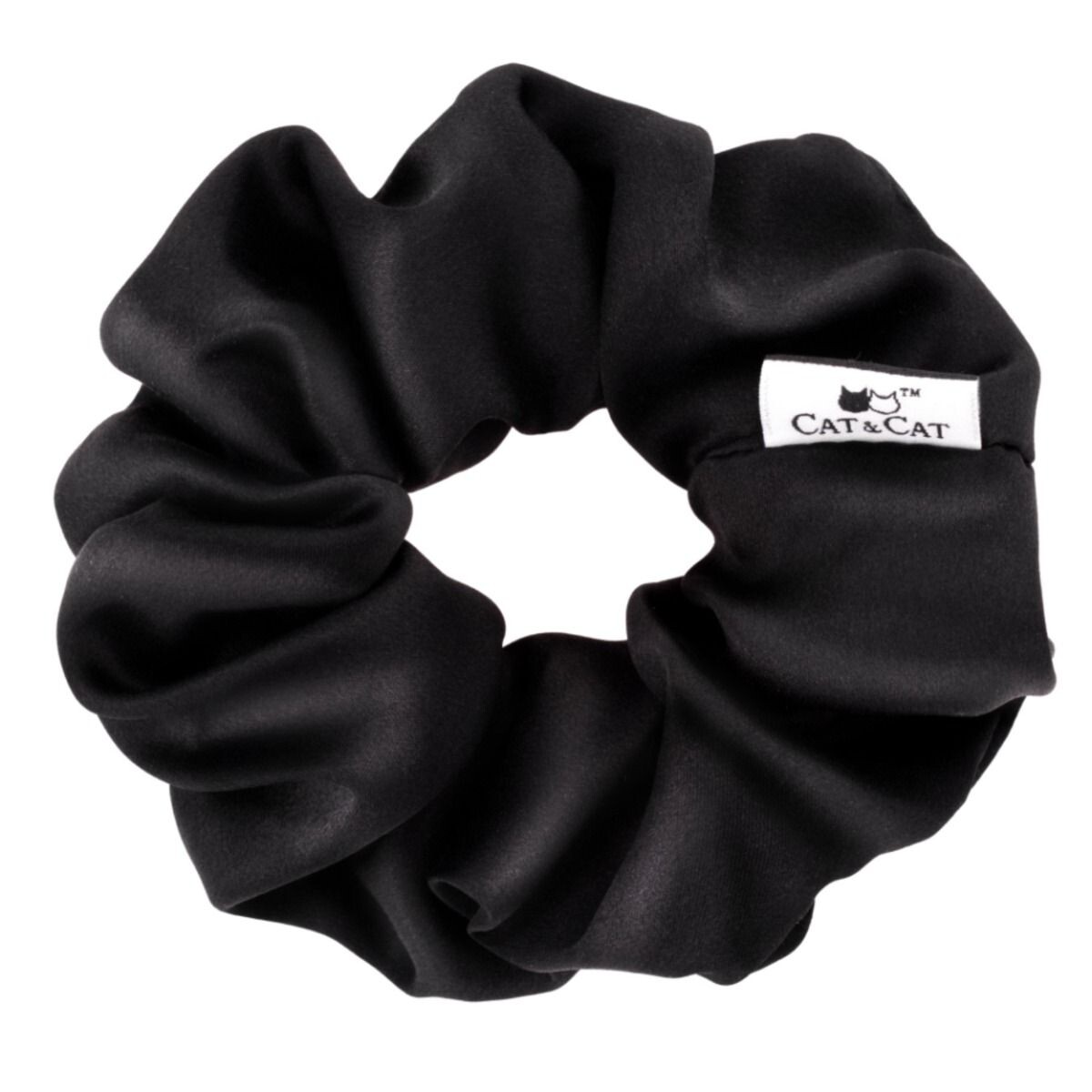 Шелковая повязка для волос Cat & Cat Scrunchie Czarna, 1 шт
Шелковая повязка для волос Cat & Cat Scrunchie Czarna, 1 шт