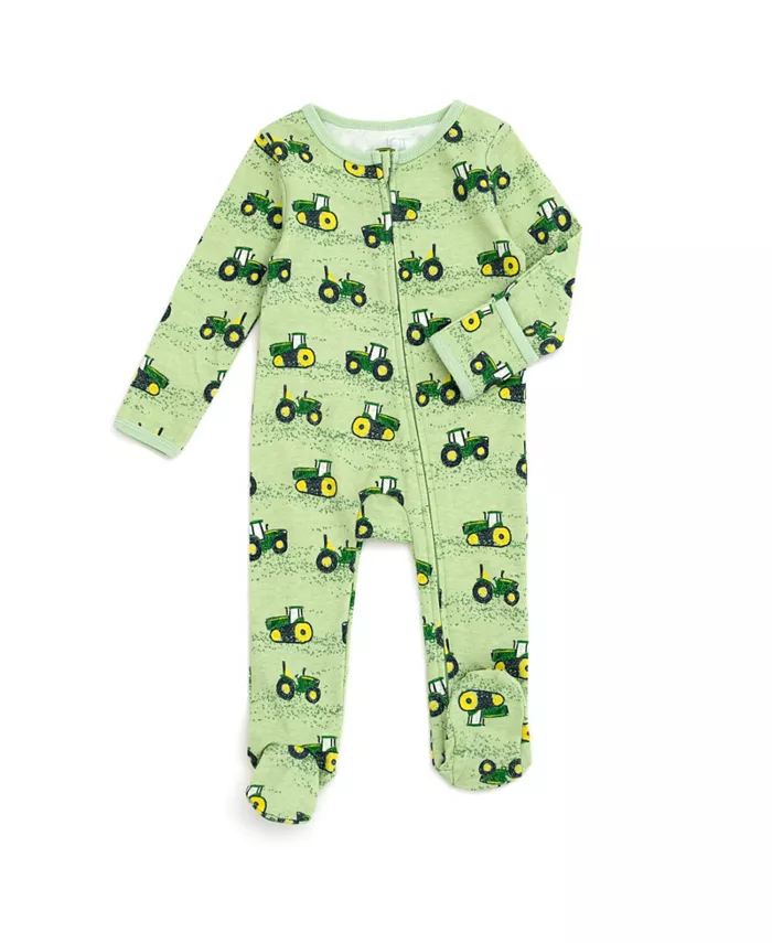 Детский ребристый комбинезон на молнии Sleep N' Play для мальчиков John Deere, зеленый
Детский ребристый комбинезон на молнии Sleep N' Play для мальчиков John Deere, зеленый