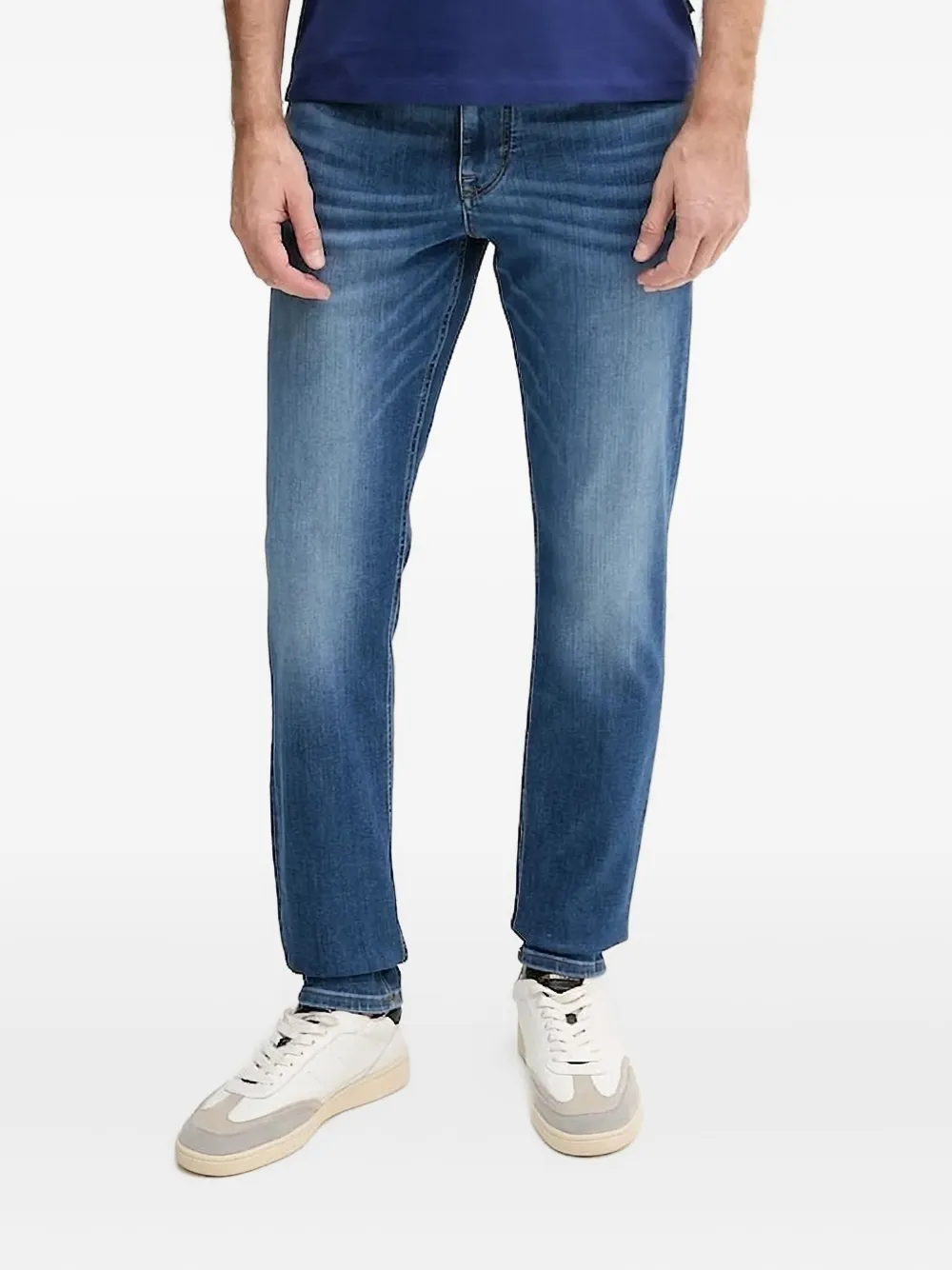 Джинсы с кожаными заплатками Joop!, синий
Джинсы с кожаными заплатками Joop!, синий