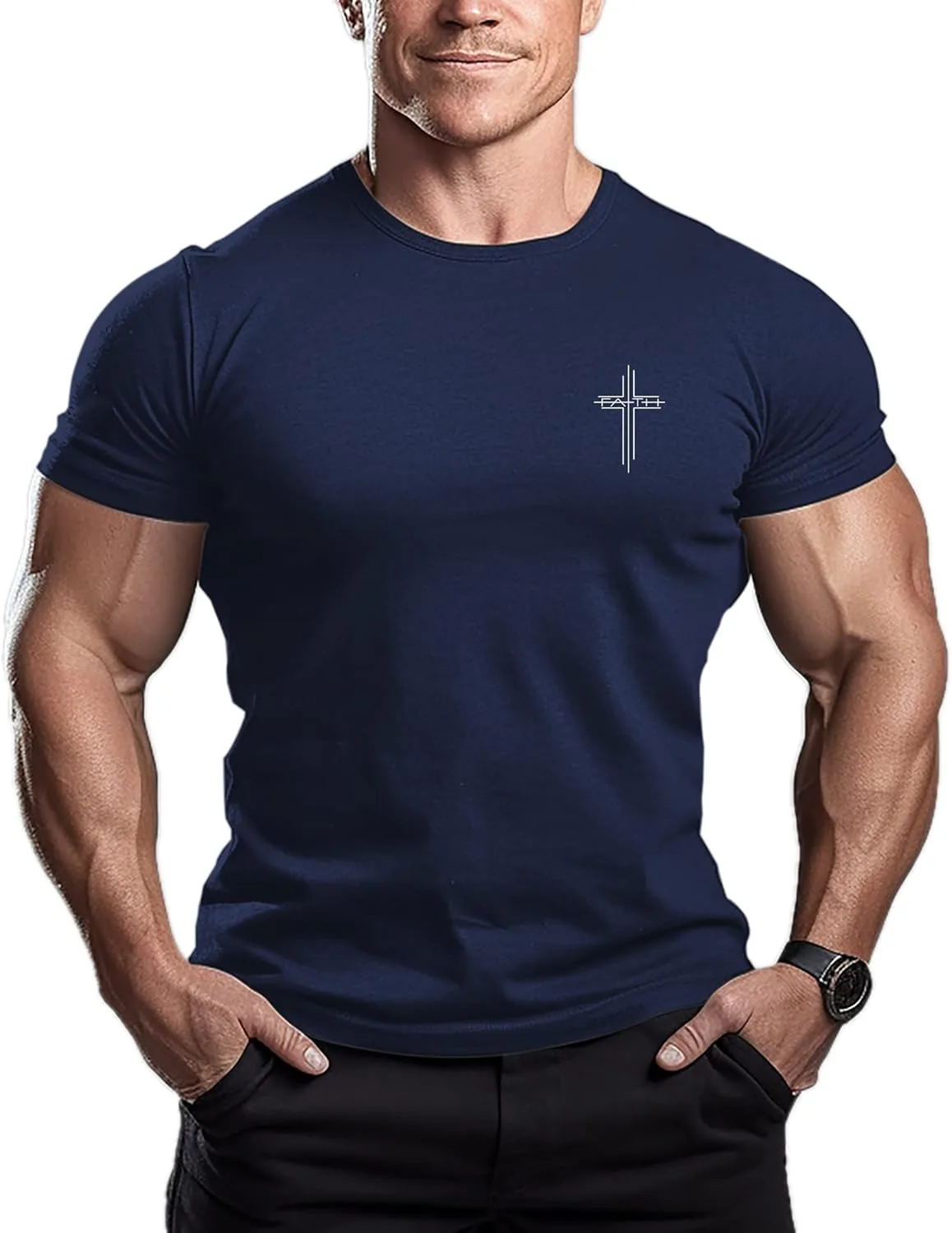 Футболка Faith in The Cross для мужчин, Slim, для фитнеса ReedCA
Футболка Faith in The Cross для мужчин, Slim, для фитнеса ReedCA