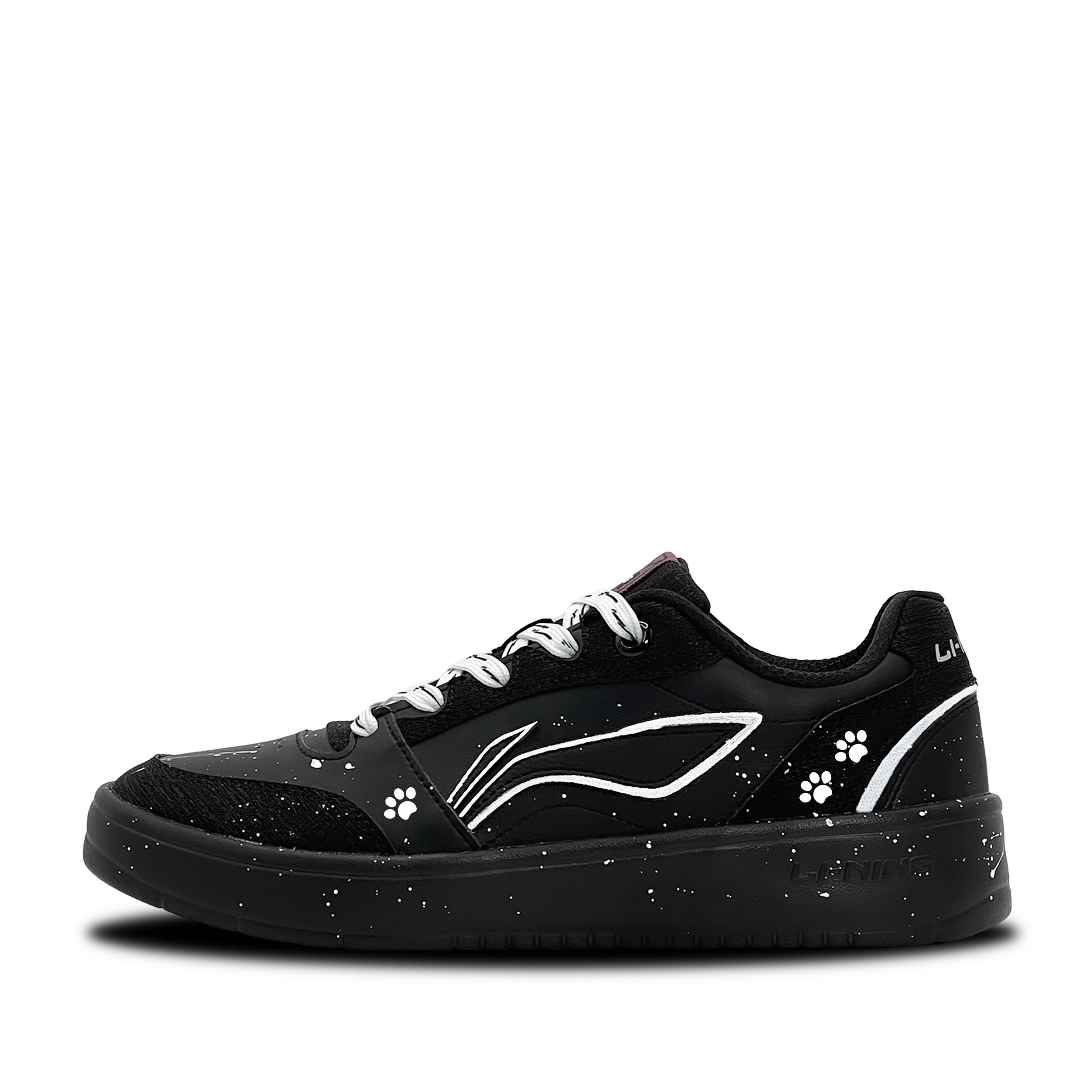 Li-Ning Li Ning Sycee V3 Cool White Star Cat Synthetic Leather Lightweight Low top Skateboard Shoes Men's Black White
Li-Ning Li Ning Sycee V3 Cool White Star Cat Synthetic Leather Lightweight Low top Skateboard Shoes Men's Black White