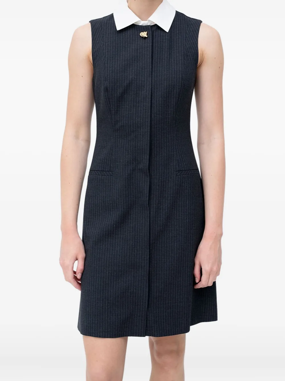 Мини-платье в полоску с воротником Hugo, синий
Мини-платье в полоску с воротником Hugo, синий