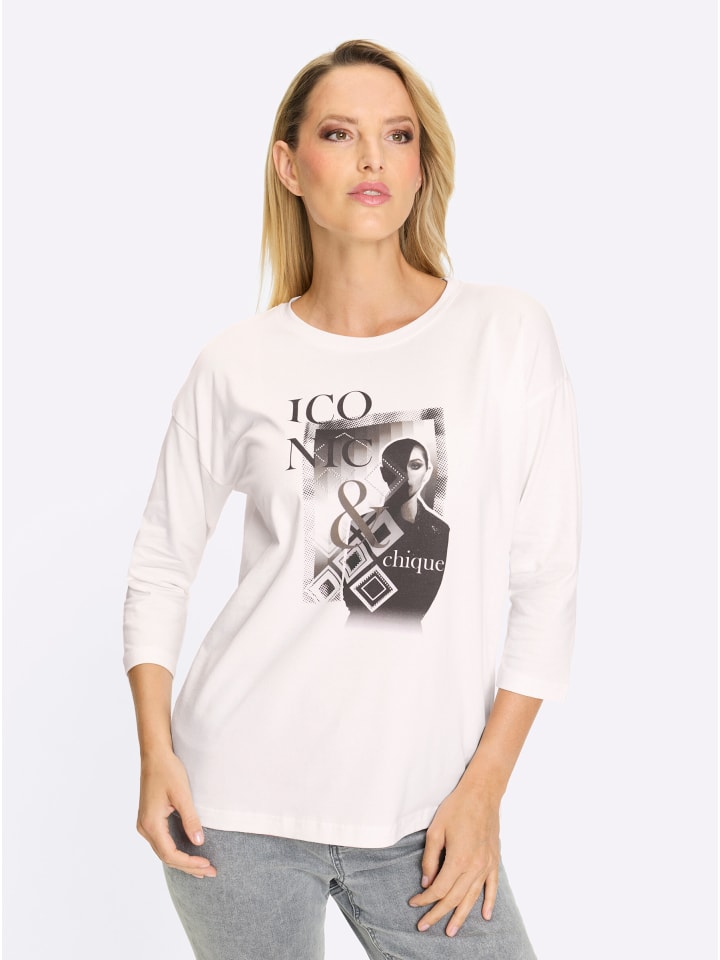 Рубашка с рукавами 3/4 цвета экрю Heine
Рубашка с рукавами 3/4 цвета экрю Heine