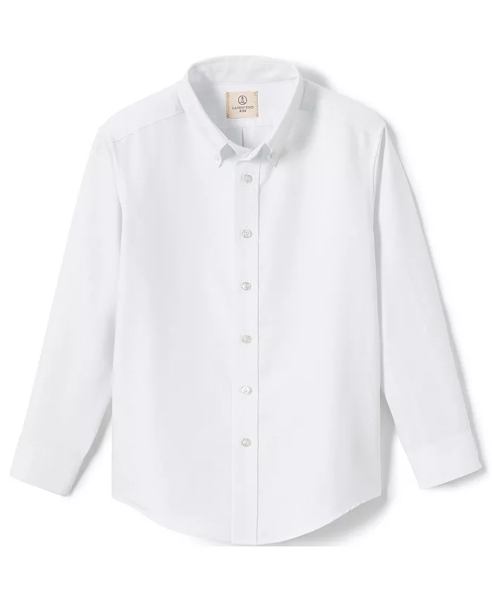 Рубашка для мальчиков старшего возраста с длинным рукавом Oxford Dress Shirt (однотонная) Lands' End, белый
Рубашка для мальчиков старшего возраста с длинным рукавом Oxford Dress Shirt (однотонная) Lands' End, белый