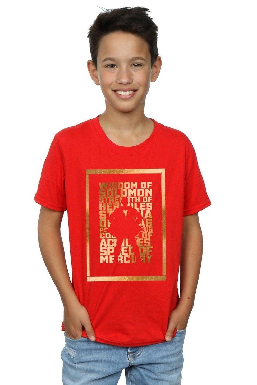 Футболка Shazam с золотым текстом DC Comics, красный
Футболка Shazam с золотым текстом DC Comics, красный