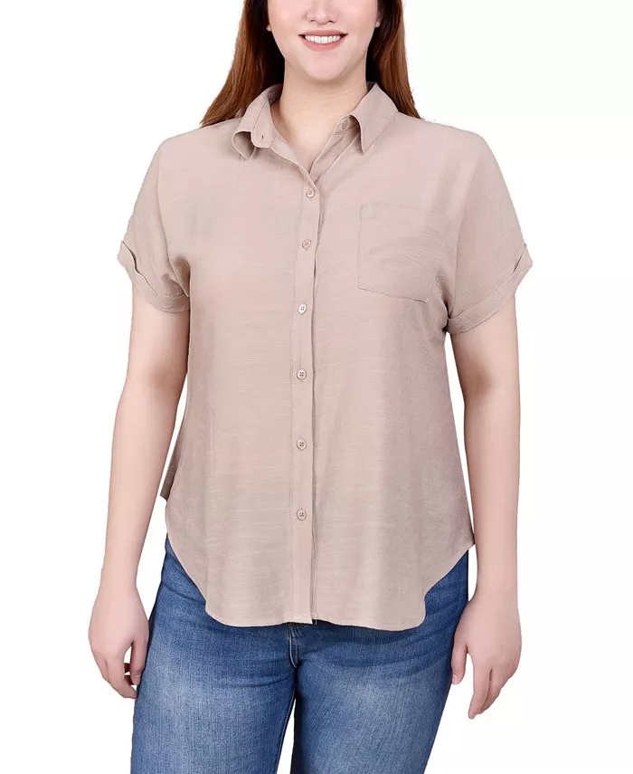 Топ с коротким рукавом из комбинированной ткани (спереди - ткaнь, сзади - джерси) NY Collection, коричневый/бежевый
Топ с коротким рукавом из комбинированной ткани (спереди - ткaнь, сзади - джерси) NY Collection, коричневый/бежевый