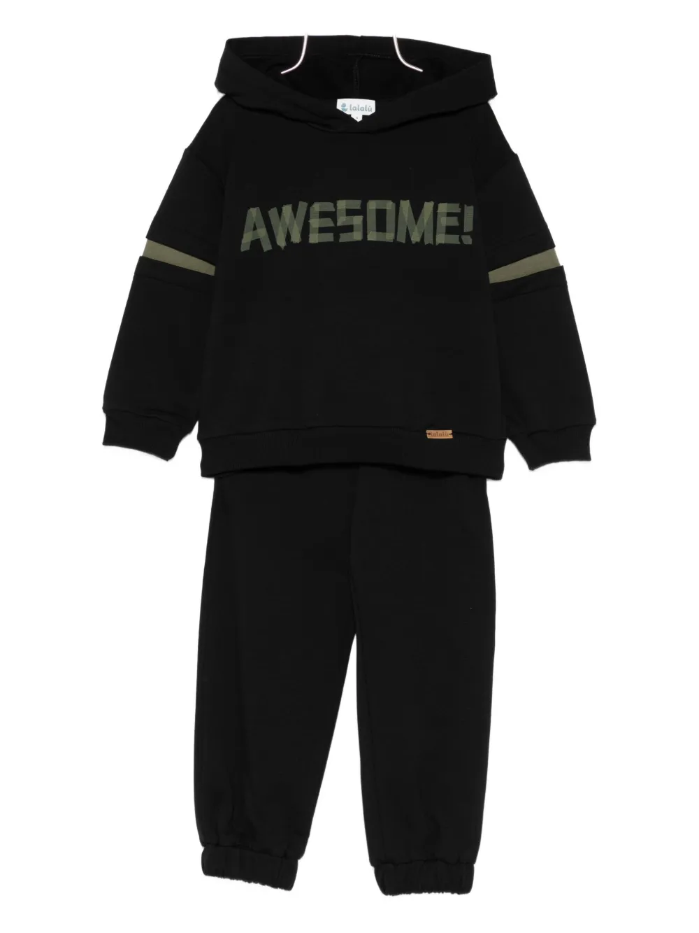 Спортивный костюм с нашивкой-логотипом Lalalu, черный
Спортивный костюм с нашивкой-логотипом Lalalu, черный