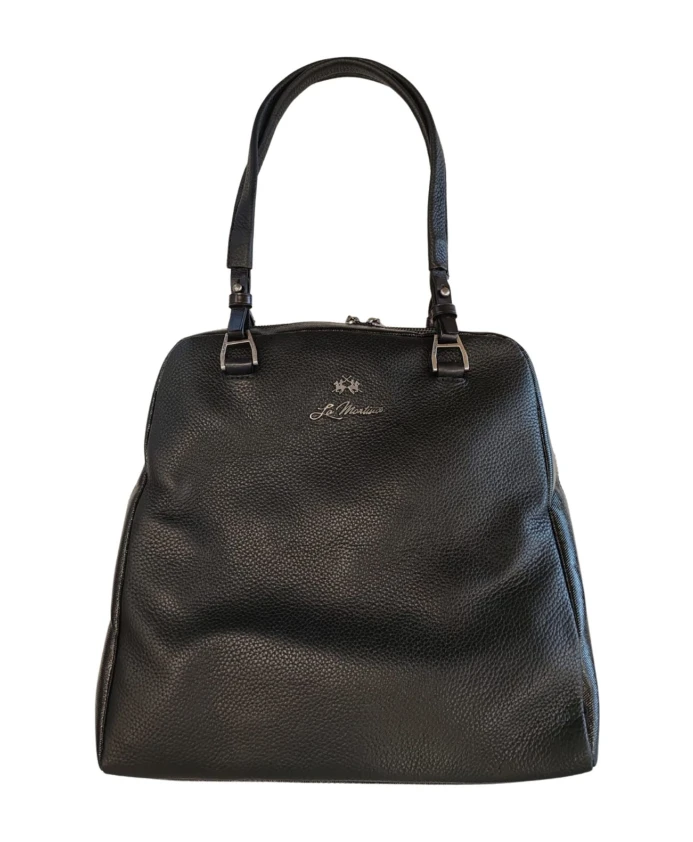 Черная женская сумка-мешок Aguilares через плечо La Martina, черный
Черная женская сумка-мешок Aguilares через плечо La Martina, черный