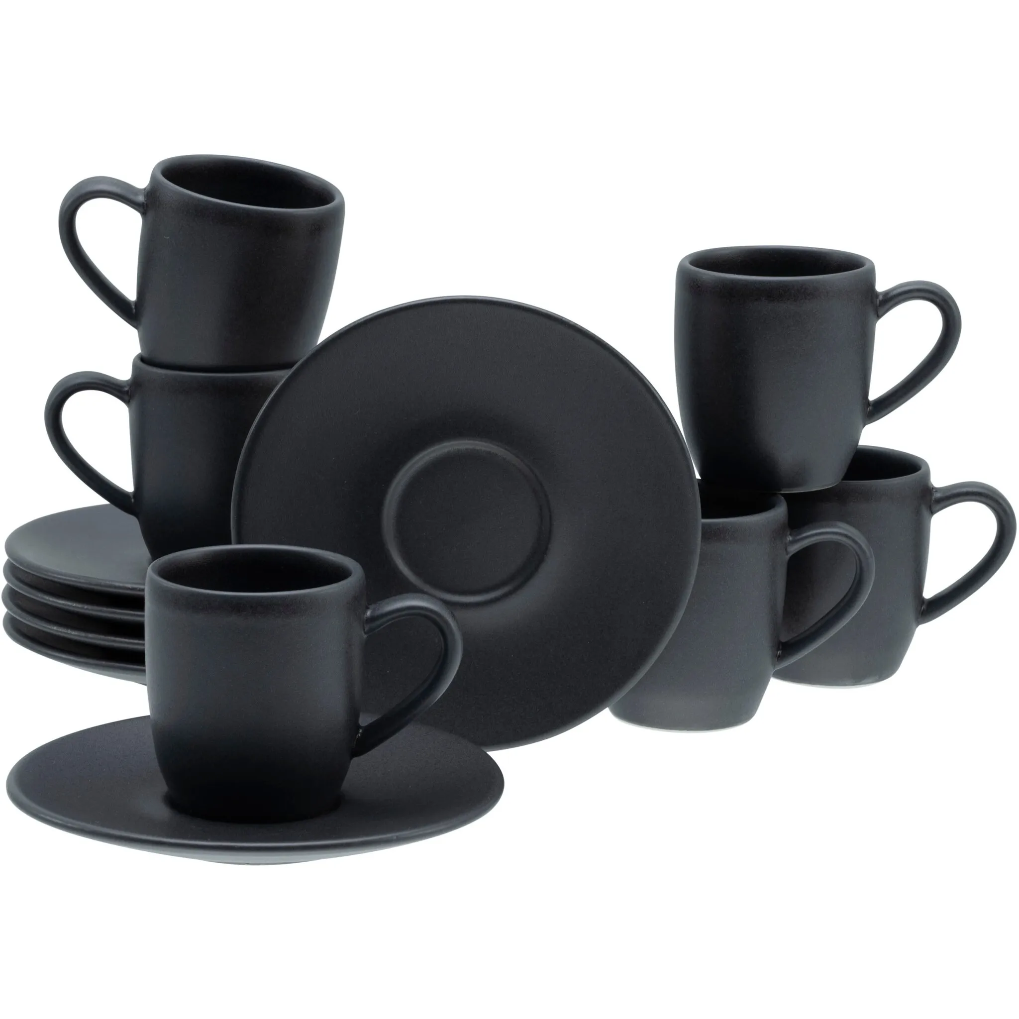 Чашки для эспрессо CreaTable «Soft Touch Black», (набор, 12 предметов), 12 предметов, включая блюдце, черный
Чашки для эспрессо CreaTable «Soft Touch Black», (набор, 12 предметов), 12 предметов, включая блюдце, черный