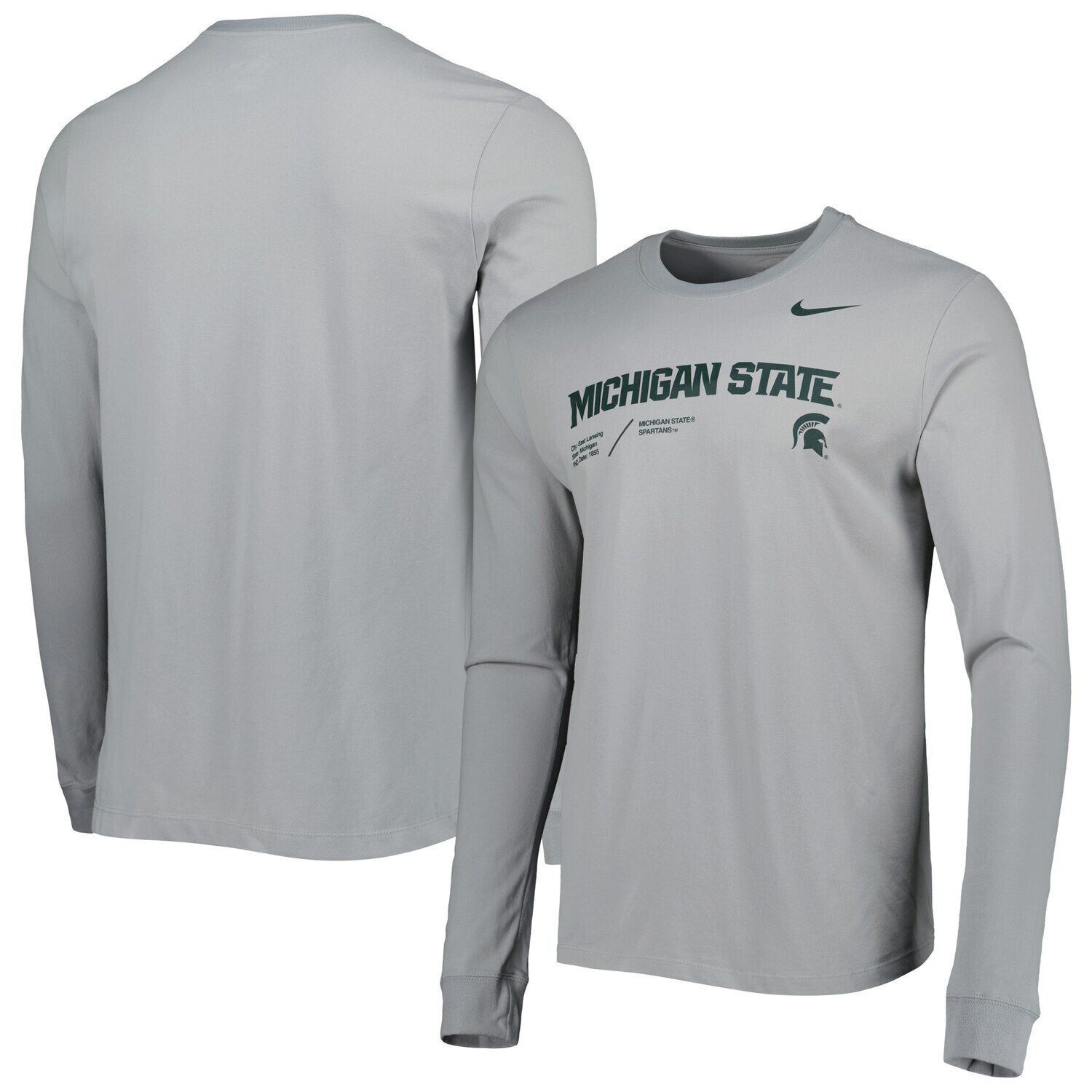Мужская серая футболка с длинным рукавом Michigan State Spartans Team Practice Performance Nike, Серый, Мужская серая футболка с длинным рукавом Michigan State Spartans Team Practice Performance Nike
Мужская серая футболка с длинным рукавом Michigan State Spartans Team Practice Performance Nike, Серый, Мужская серая футболка с длинным рукавом Michigan State Spartans Team Practice Performance Nike