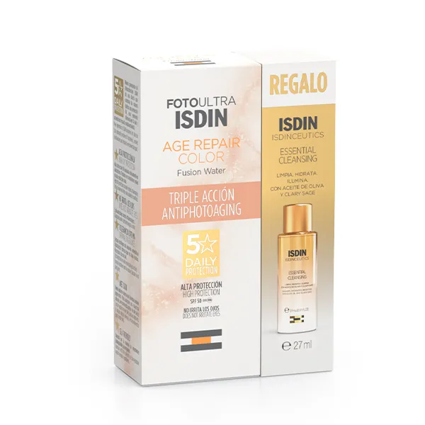 Цвет для восстановления возраста в подарок Pack Age Repair Color Spf50 + Mini Cleansing Oil Isdin, 2 UD 
Цвет для восстановления возраста в подарок Pack Age Repair Color Spf50 + Mini Cleansing Oil Isdin, 2 UD