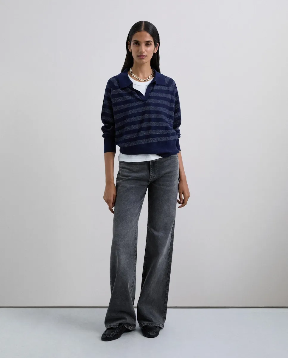 Женский шерстяной джемпер с V-образным вырезом Scalpers, синий
Женский шерстяной джемпер с V-образным вырезом Scalpers, синий