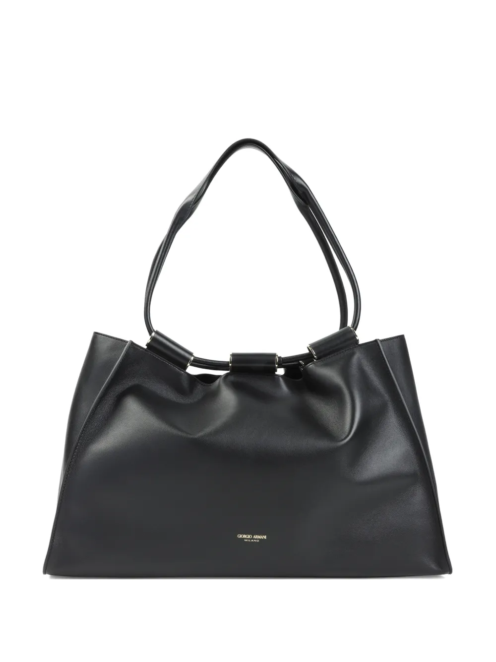 Кожаная сумка на плечо с логотипом Giorgio Armani, черный
Кожаная сумка на плечо с логотипом Giorgio Armani, черный