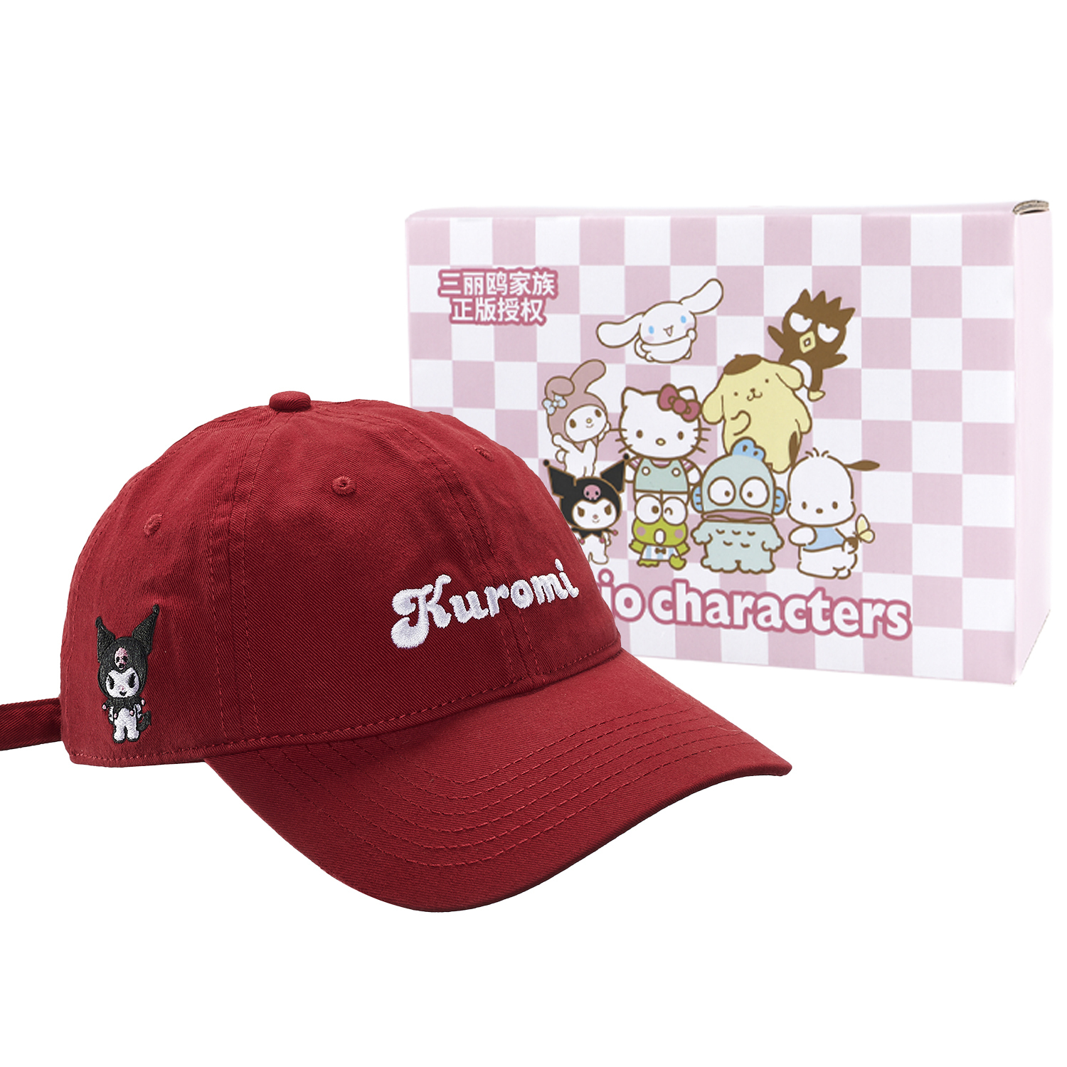 Sanrio Кепка бейсболка из хлопка, Red Kuromi+Box
Sanrio Кепка бейсболка из хлопка, Red Kuromi+Box