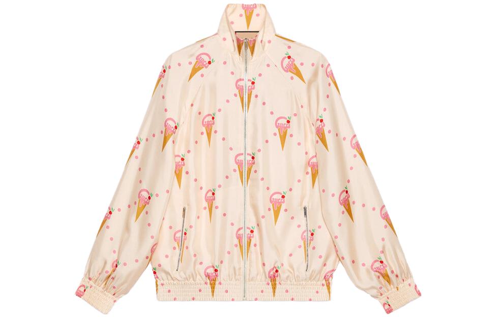 GUCCI Розовая куртка с принтом мороженого, Ecru
GUCCI Розовая куртка с принтом мороженого, Ecru