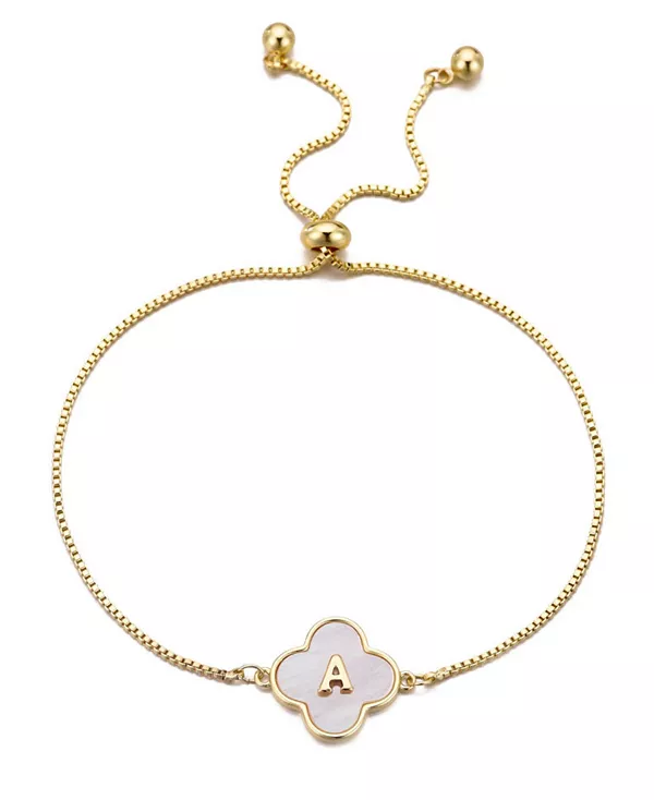 Браслет-Боло с инициалами из золотого перламутра Adornia, white-a
Браслет-Боло с инициалами из золотого перламутра Adornia, white-a