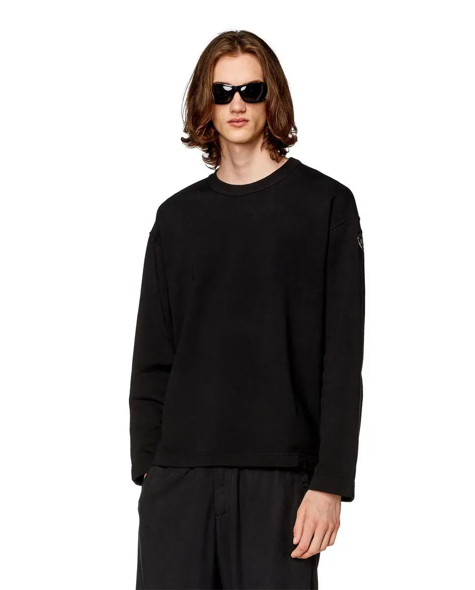 Мужская однотонная черная толстовка Diesel, черный
Мужская однотонная черная толстовка Diesel, черный