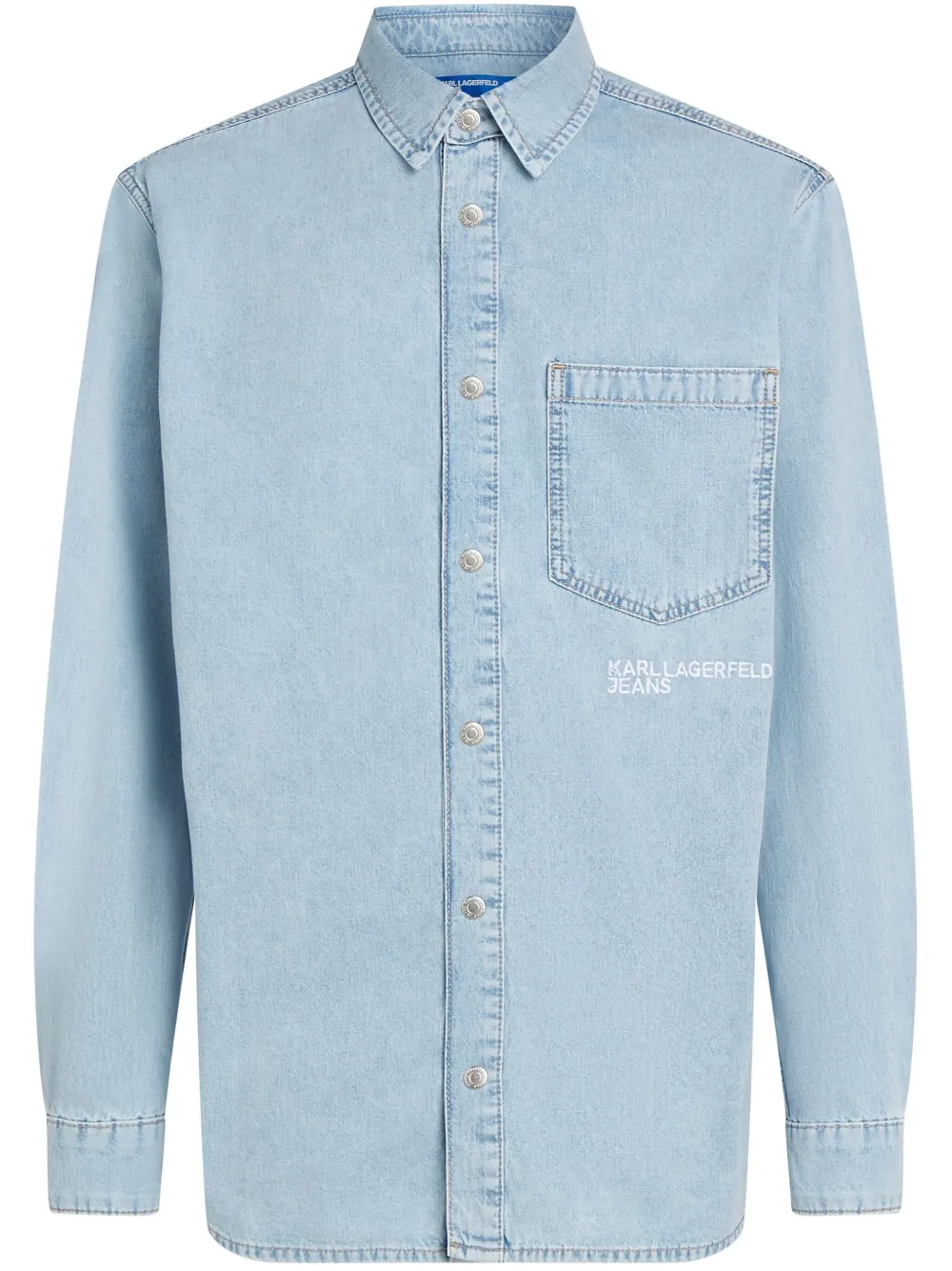 Джинсовая рубашка с вышитым логотипом Karl Lagerfeld Jeans, синий
Джинсовая рубашка с вышитым логотипом Karl Lagerfeld Jeans, синий