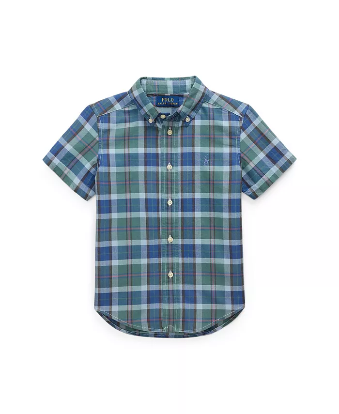 Рубашка Оксфорд в клетку с коротким рукавом для малышей и маленьких мальчиков Polo Ralph Lauren, мультиколор
Рубашка Оксфорд в клетку с коротким рукавом для малышей и маленьких мальчиков Polo Ralph Lauren, мультиколор