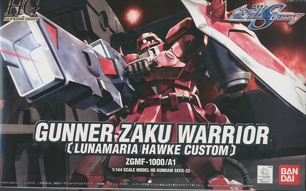 HG 1/144 Gunner Zaku Warrior ( BANDAI
HG 1/144 Gunner Zaku Warrior ( BANDAI