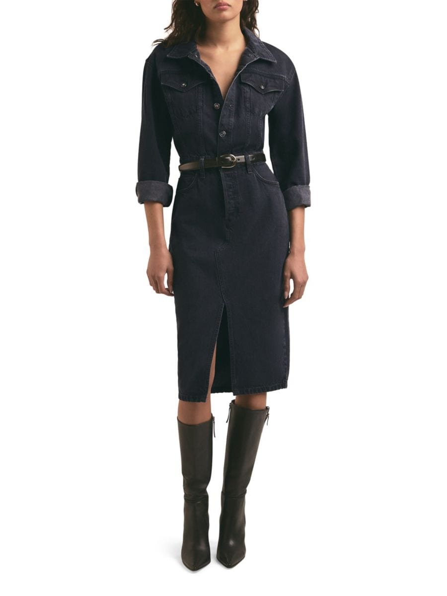 Платье-миди City Denim с длинными рукавами Favorite Daughter, цвет Asphalt
Платье-миди City Denim с длинными рукавами Favorite Daughter, цвет Asphalt