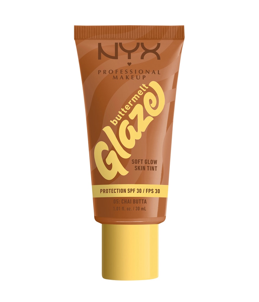 Жидкая основа NYX Professional Makeup Buttermelt Glaze Soft Glow Skin Tint SPF 30, Nr. 5 - Chai Butta, 30 ml
Жидкая основа NYX Professional Makeup Buttermelt Glaze Soft Glow Skin Tint SPF 30, Nr. 5 - Chai Butta, 30 ml