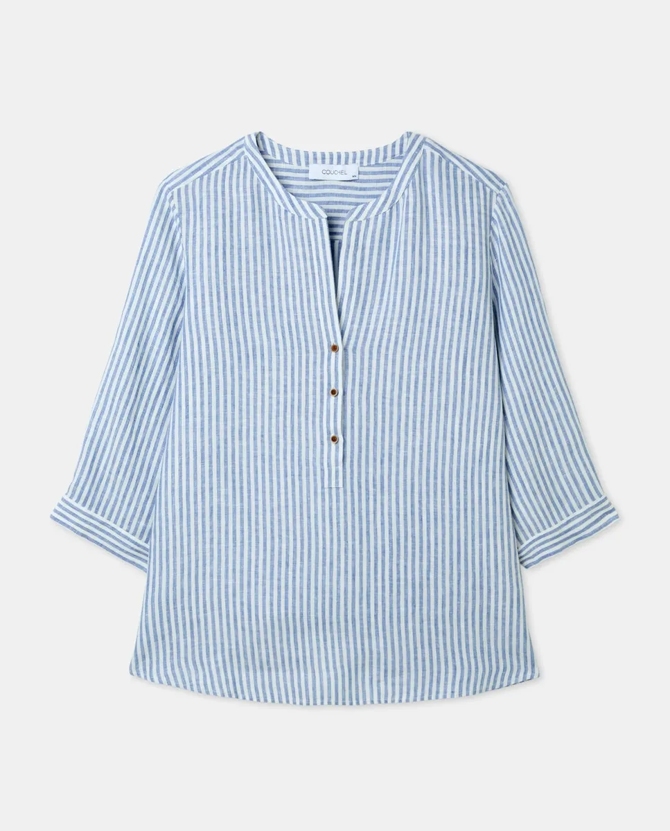 Льняная блузка с принтом Couchel, синий
Льняная блузка с принтом Couchel, синий