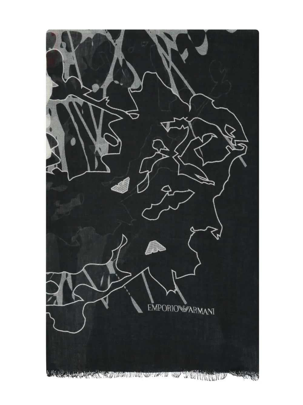 Шарф с графичным принтом EMPORIO ARMANI, черный
Шарф с графичным принтом EMPORIO ARMANI, черный
