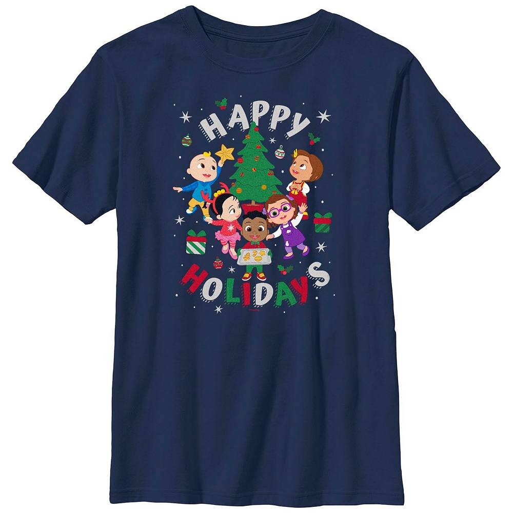 Футболка с круглым вырезом Happy Holidays для мальчиков 8–20 лет Husky Coco Melon с рисунком Cocomelon, темно-синий
Футболка с круглым вырезом Happy Holidays для мальчиков 8–20 лет Husky Coco Melon с рисунком Cocomelon, темно-синий