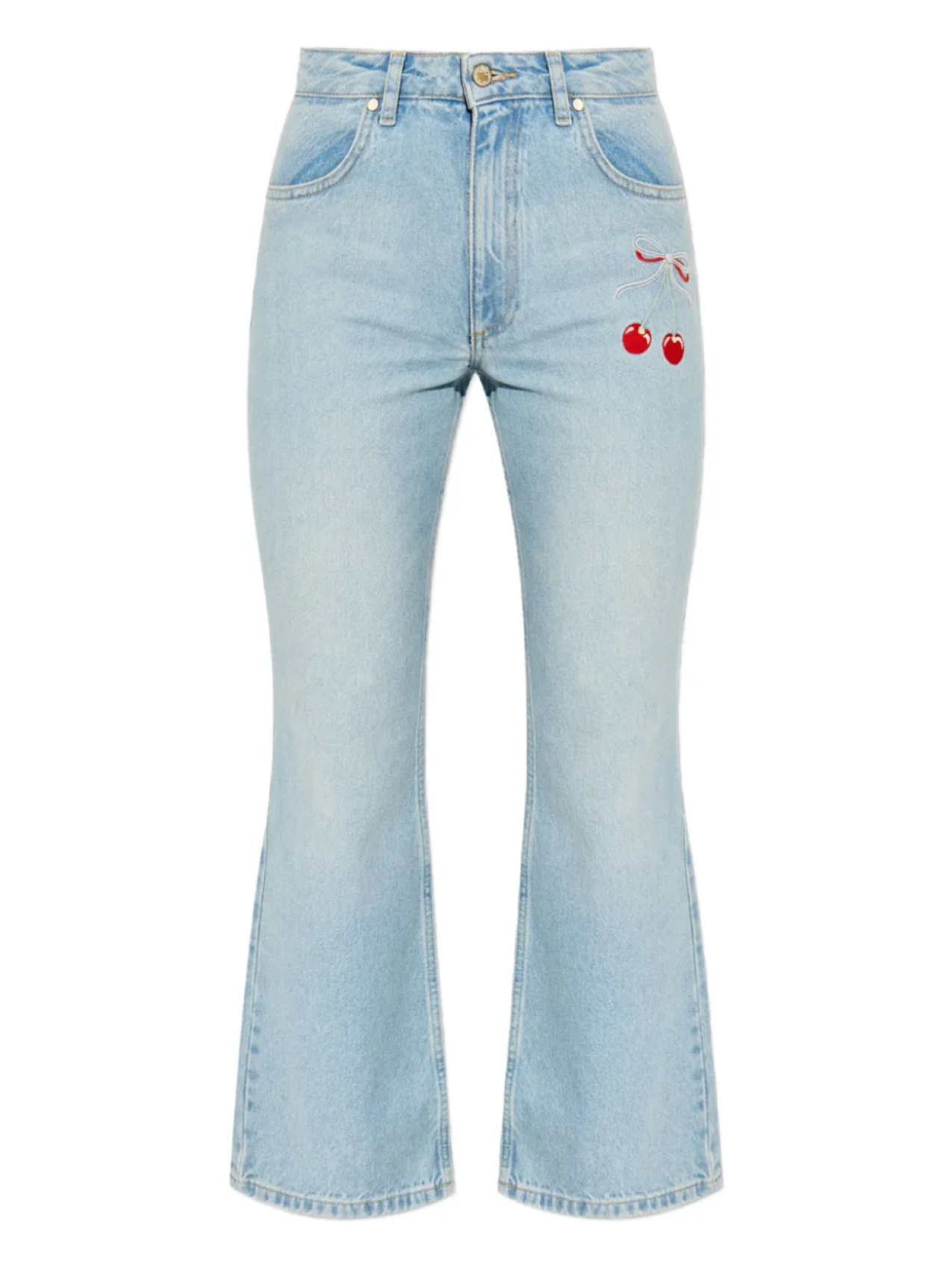 Джинсы LoveShackFancy с вышивкой вишневого цвета, синий
Джинсы LoveShackFancy с вышивкой вишневого цвета, синий