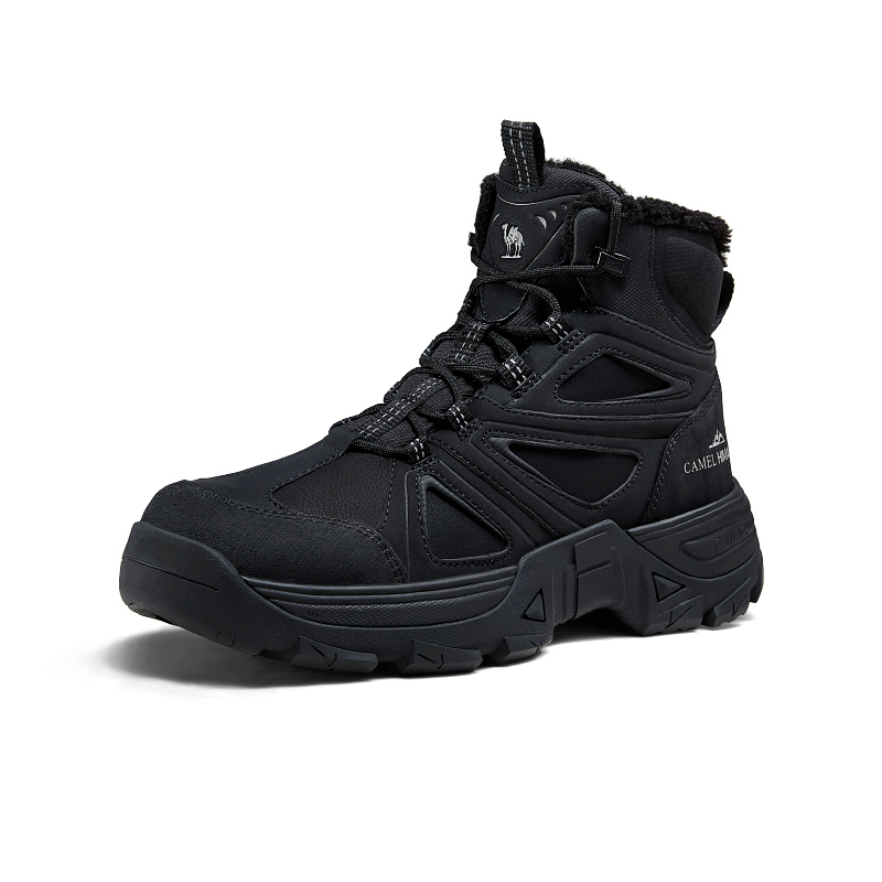 CAMEL Тёплые противоскользящие короткие уличные ботинки Compass 5 см мужские черные, цвет Black 
CAMEL Тёплые противоскользящие короткие уличные ботинки Compass 5 см мужские черные, цвет Black