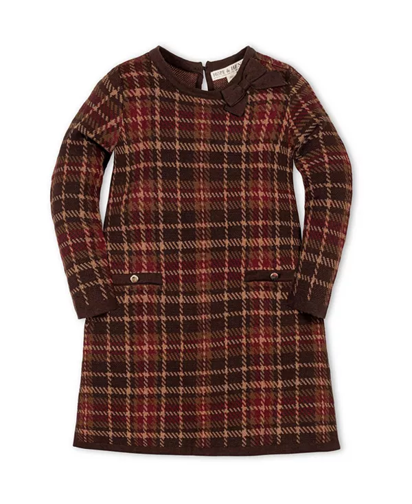 Платье-Свитер с длинными рукавами и бантом из органического хлопка для девочек, выполненное в технике интарсии - подходит как для маленьких, так и для взрослых детей. Hope & Henry, коричневый
Платье-Свитер с длинными рукавами и бантом из органического хлопка для девочек, выполненное в технике интарсии - подходит как для маленьких, так и для взрослых детей. Hope & Henry, коричневый