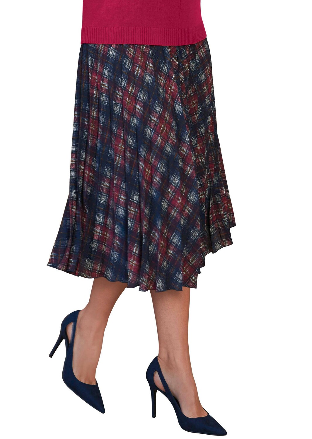 Юбка до колена GOLDNER Plissee, цвет marine/rot/kariert
Юбка до колена GOLDNER Plissee, цвет marine/rot/kariert