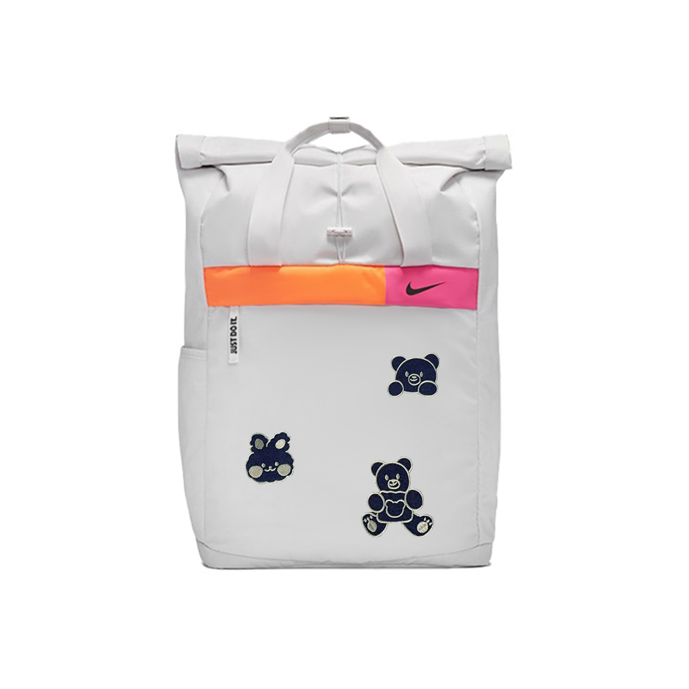 Nike Угольный шар янтарный тканевый рюкзак унисекс светло-серебристый серый, Cartoon Bear 
Nike Угольный шар янтарный тканевый рюкзак унисекс светло-серебристый серый, Cartoon Bear