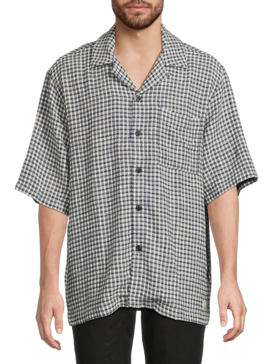 Рубашка из хлопка и льна в клетку на пуговицах Scotch & Soda, цвет Navy White
Рубашка из хлопка и льна в клетку на пуговицах Scotch & Soda, цвет Navy White