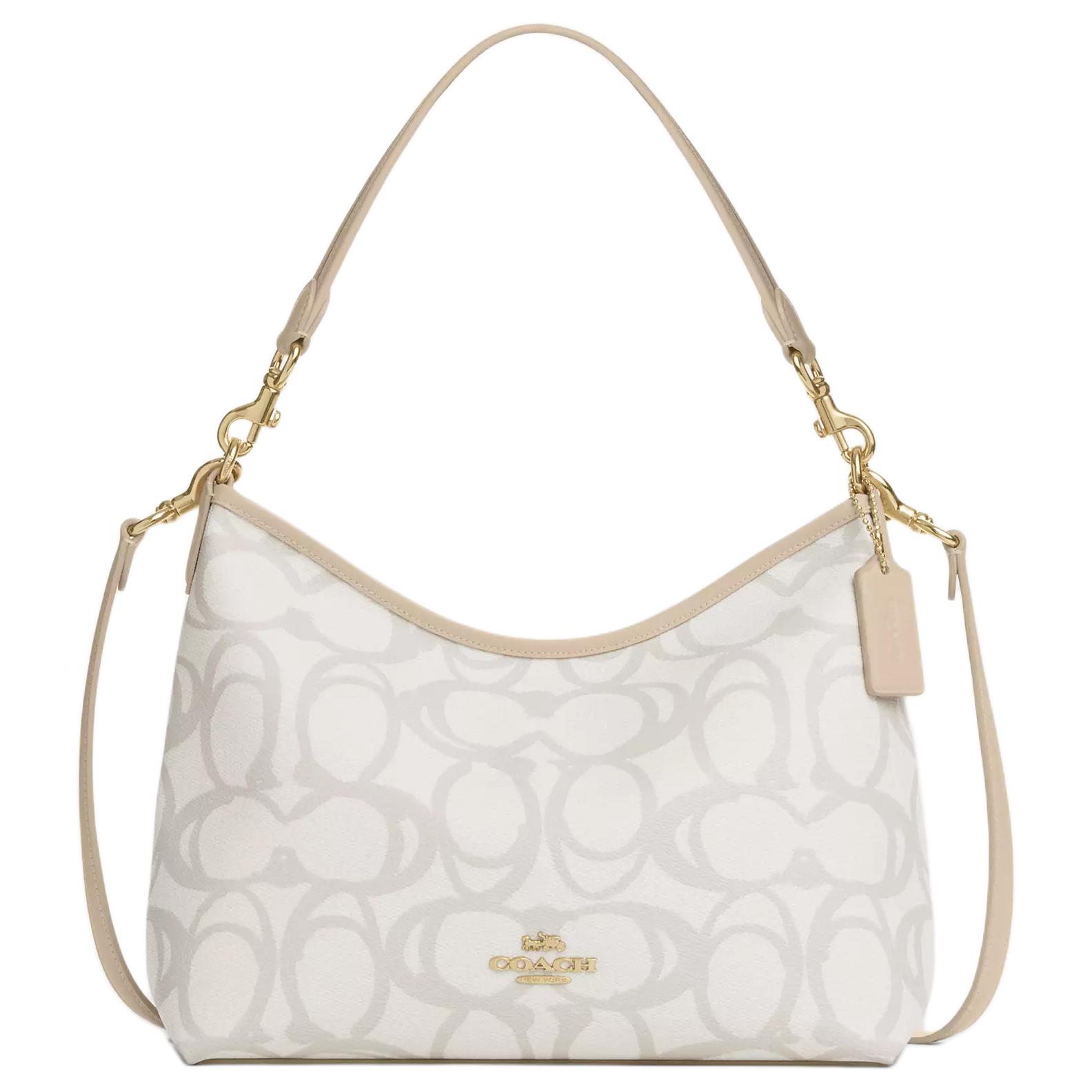 COACH Сумка через плечо из лакированного полотна среднего размера бежевая
COACH Сумка через плечо из лакированного полотна среднего размера бежевая