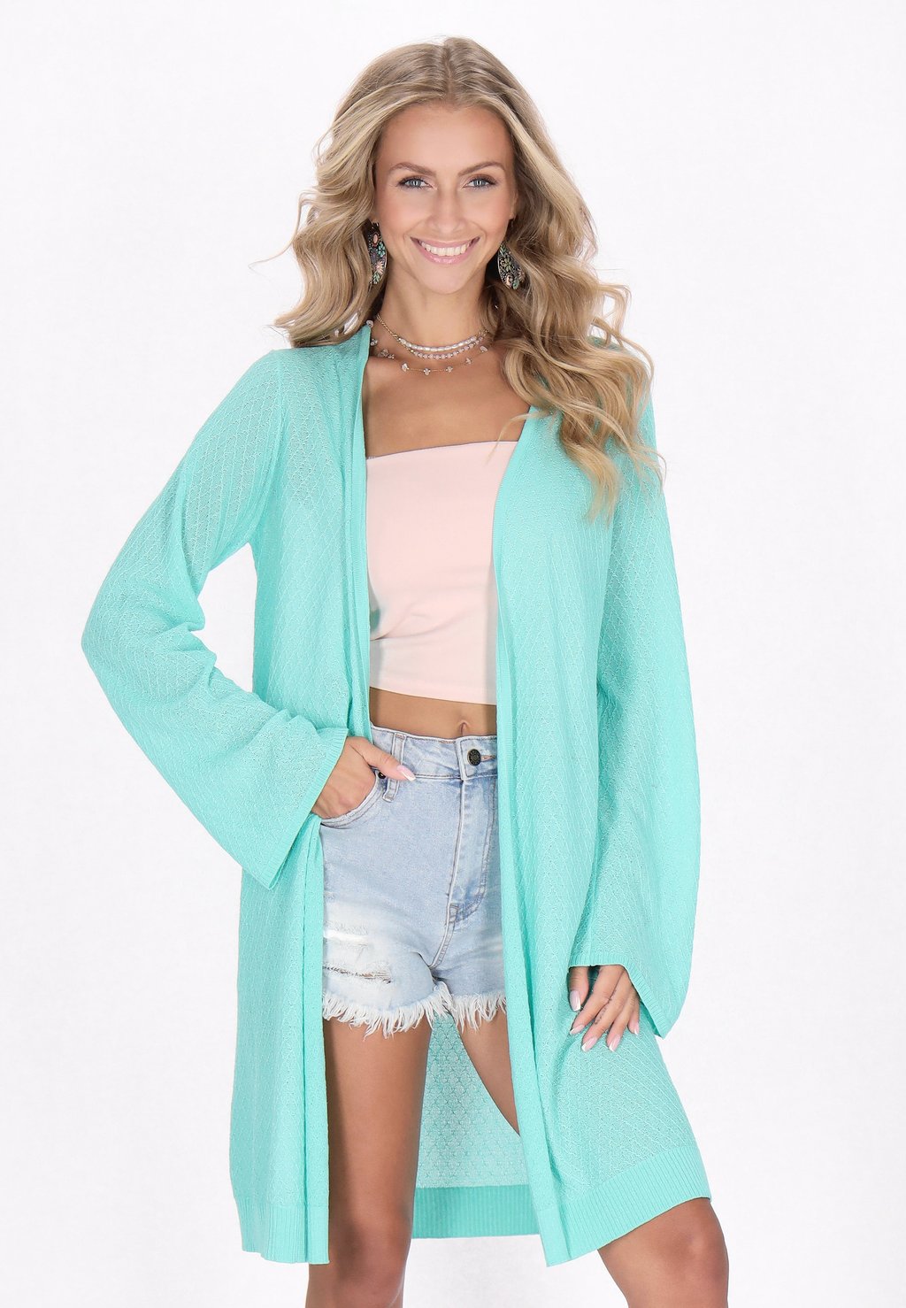 Кардиган IZIA, бирюзовый
Кардиган IZIA, бирюзовый