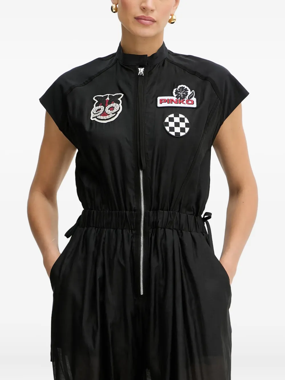 Декорированный комбинезон на молнии Pinko, черный
Декорированный комбинезон на молнии Pinko, черный