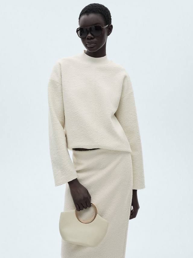 Толстовка buble boucle Mango, экрю
Толстовка buble boucle Mango, экрю